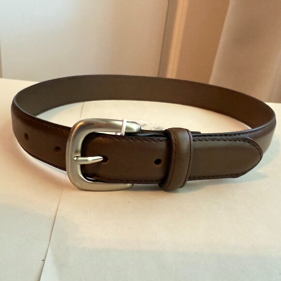 Janie and Jack Brown Leather Belt Size 2-3 NWT - Picture 1 of 3